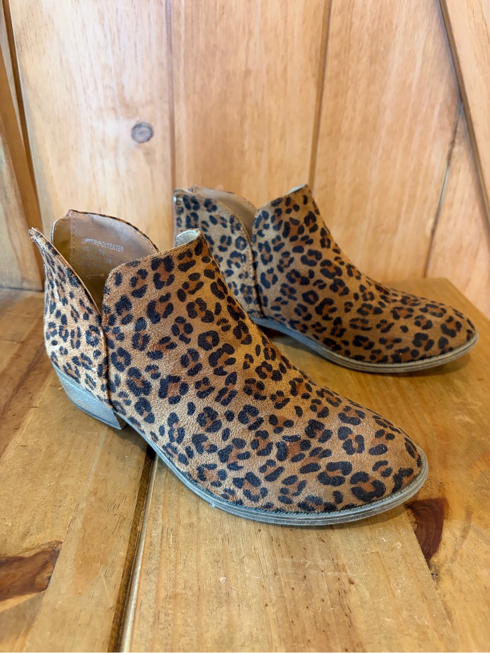 Leopard Print Women’s Ankle Booties - Brown